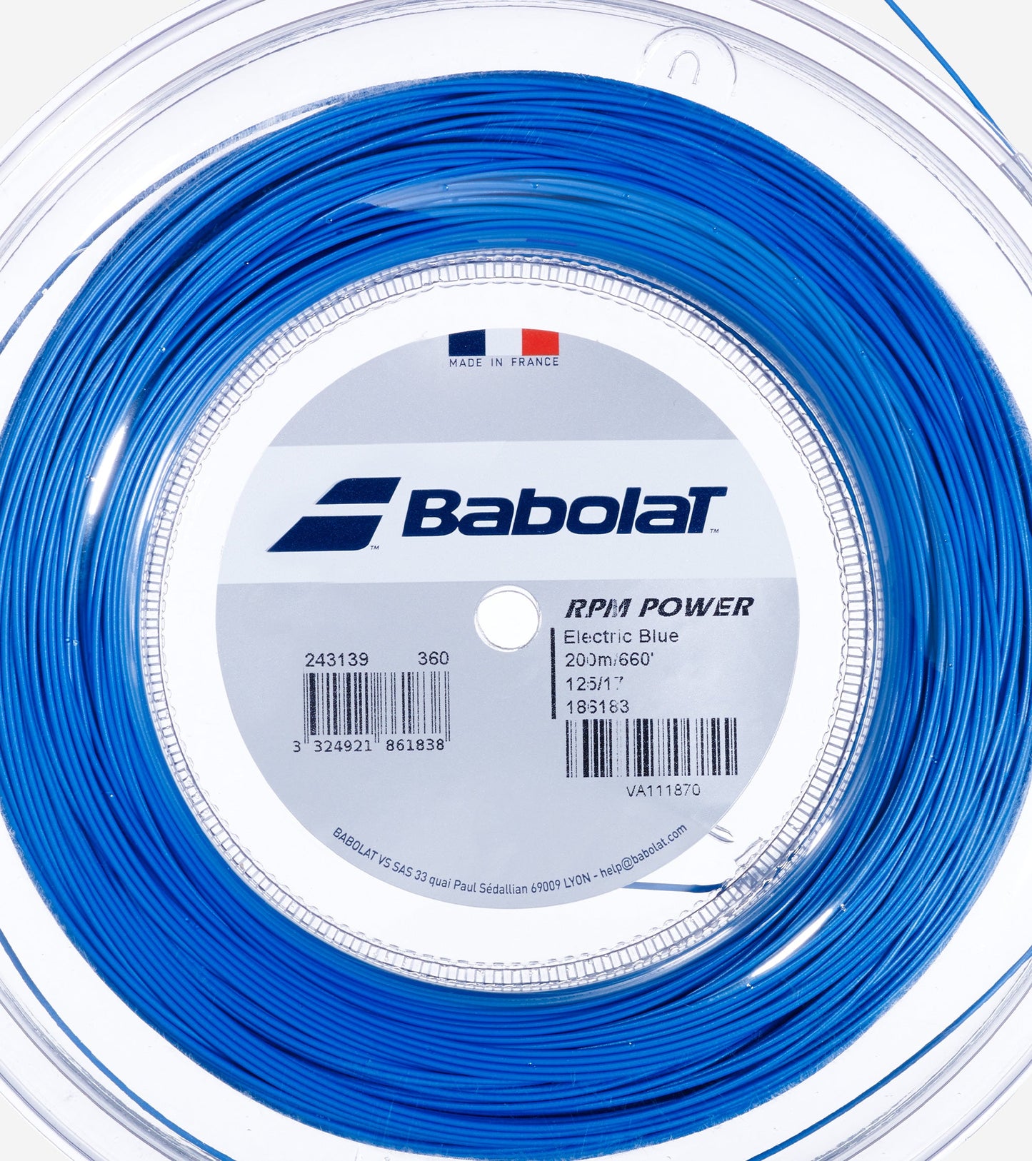 Струни для тенісної ракетки BABOLAT RPM POWER 200M бабіна 200м