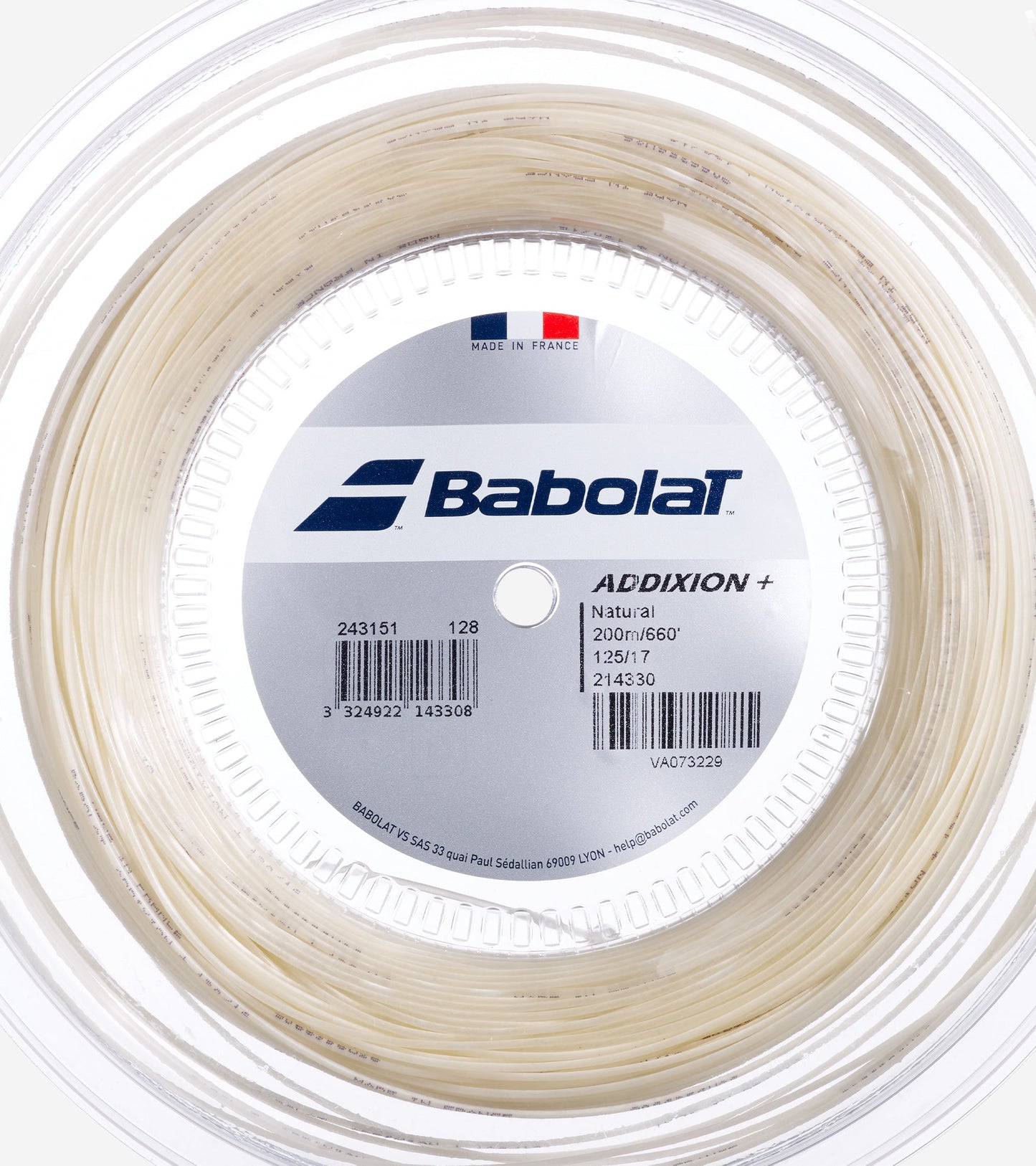 Струни для тенісної ракетки BABOLAT ADDIXION+ 200M бабіна 200м