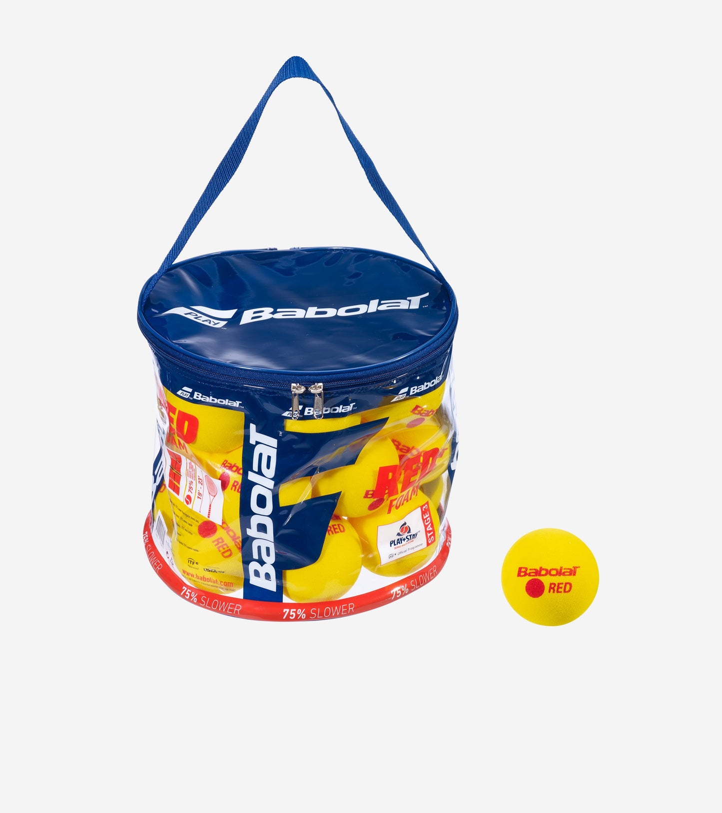 Тенісні м'ячі BABOLAT RED FOAM X24 (Упаковка 24 м’ячі)