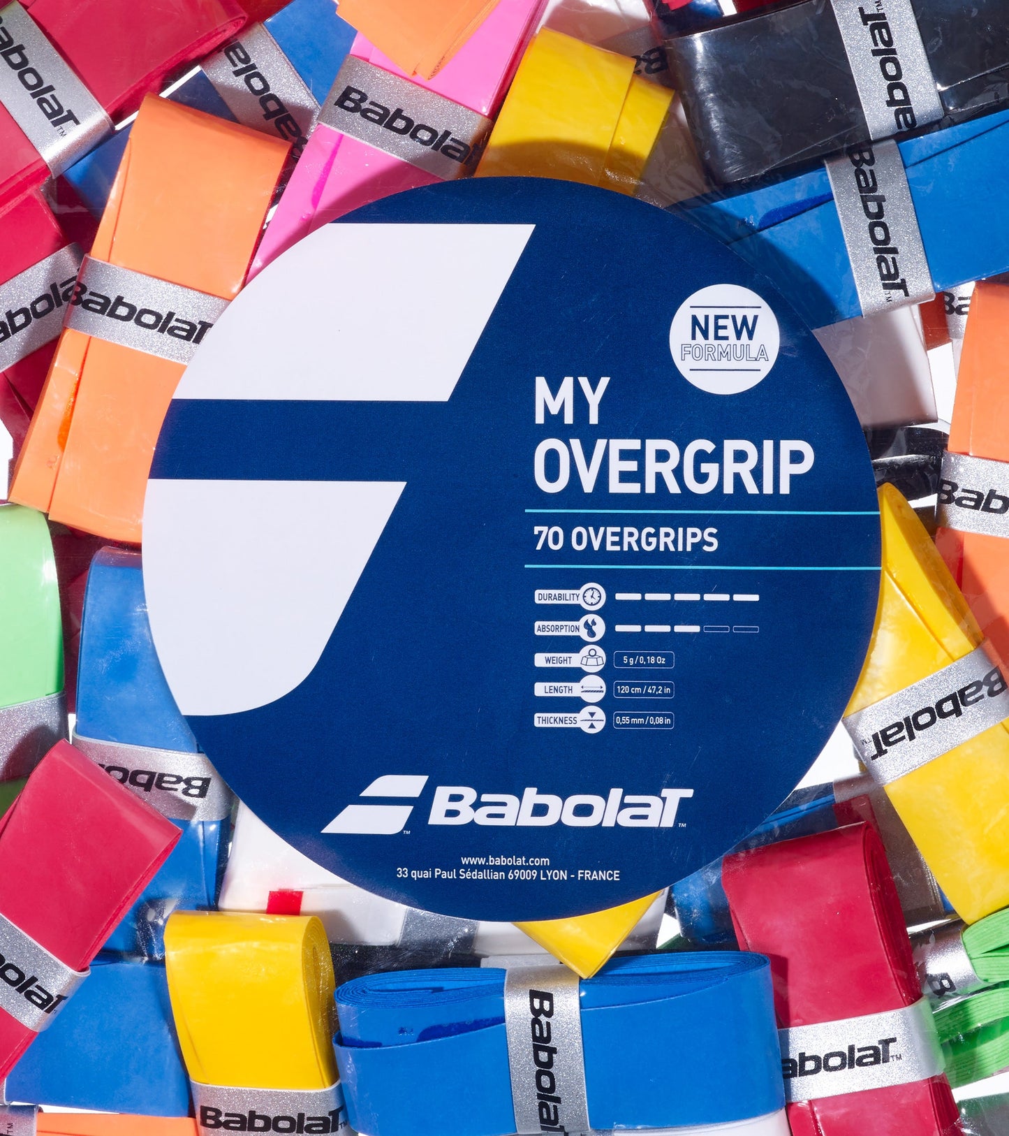 Намотка на тенісну ракетку BABOLAT (70шт) MY OVERGRIP REFILL X70