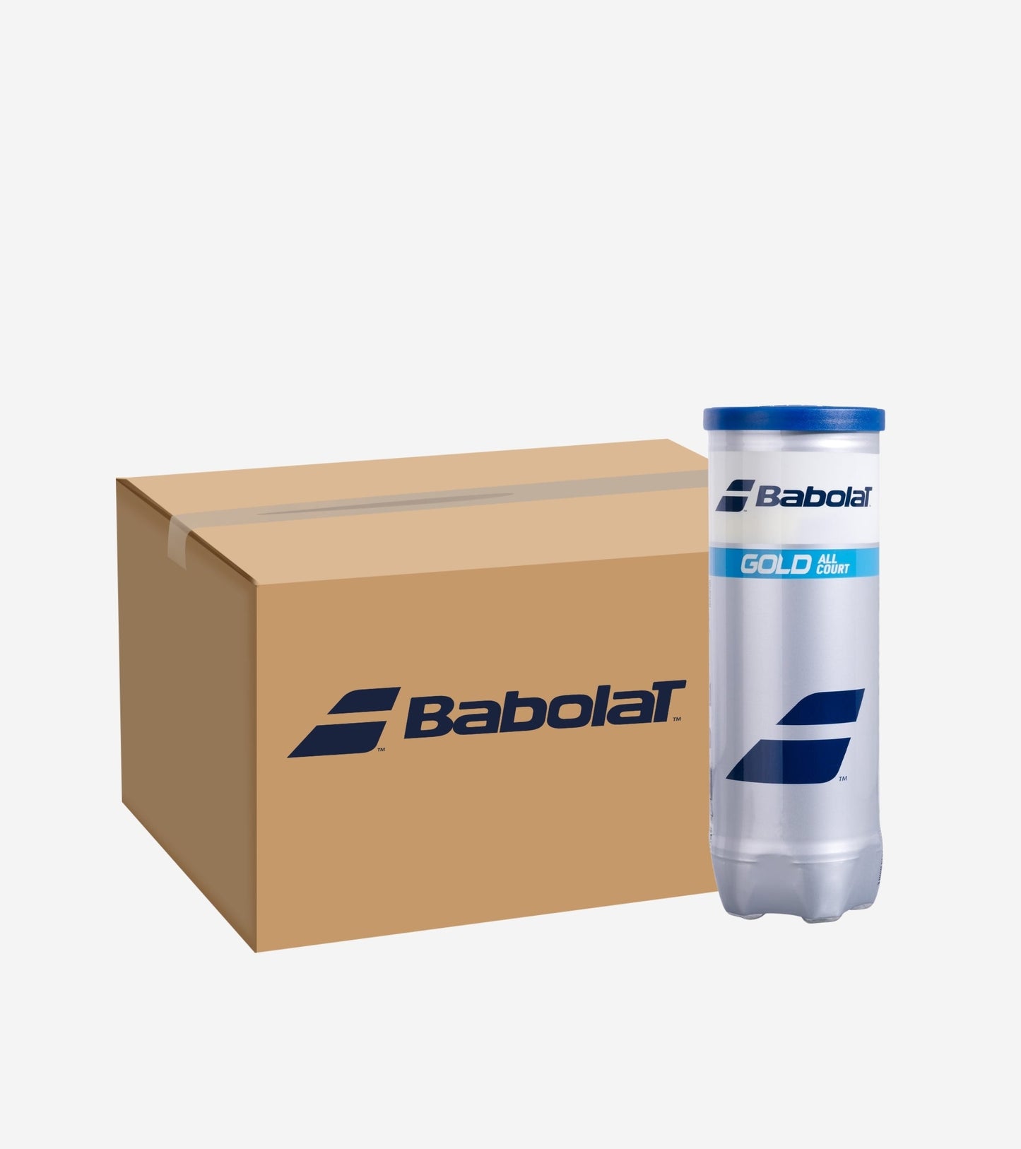 Ящик тенісних м’ячів BABOLAT GOLD ALL COURT X3 (24 банки по 3 м’ячі)
