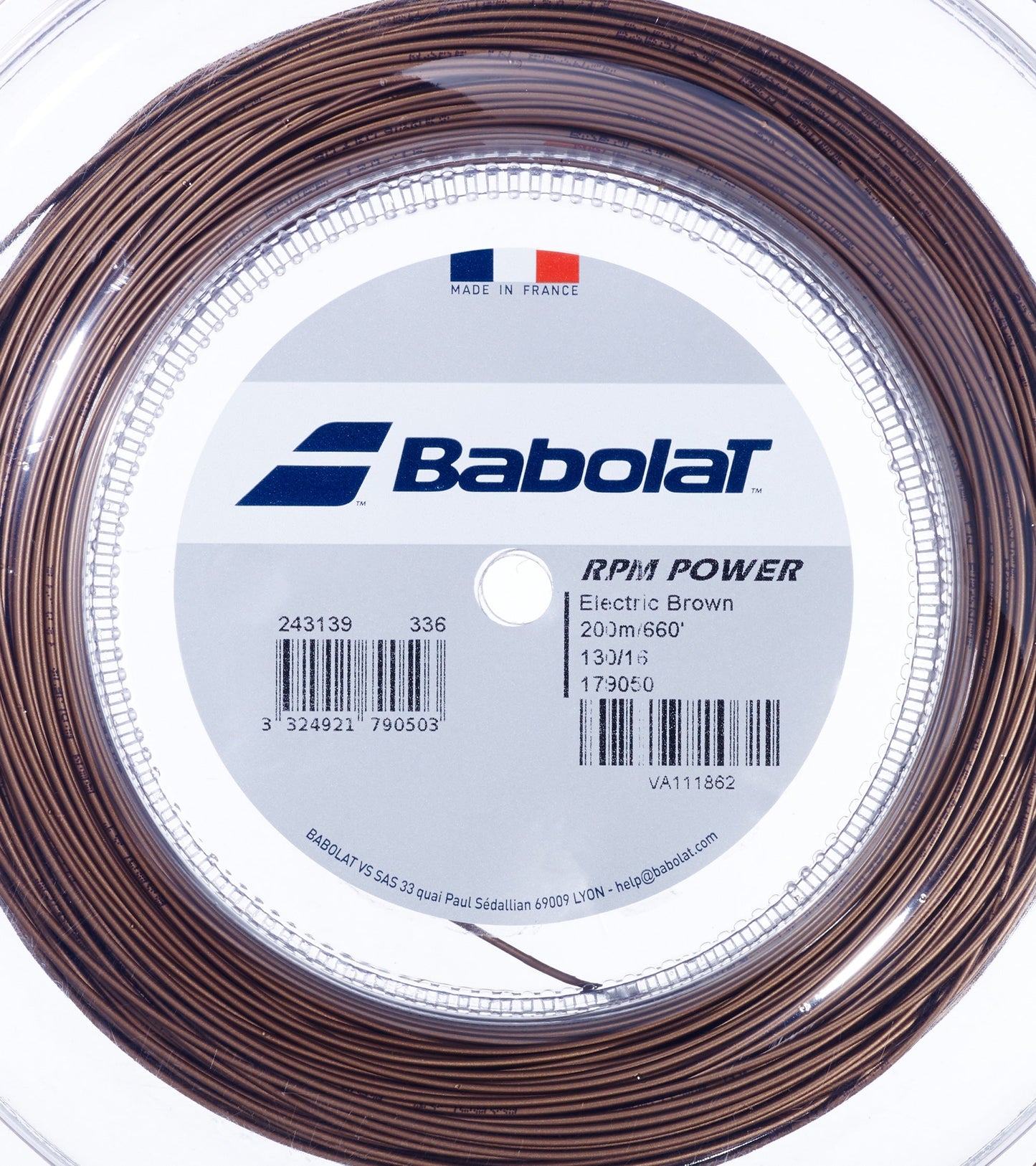 Струни для тенісної ракетки BABOLAT RPM POWER 200M бабіна 200м