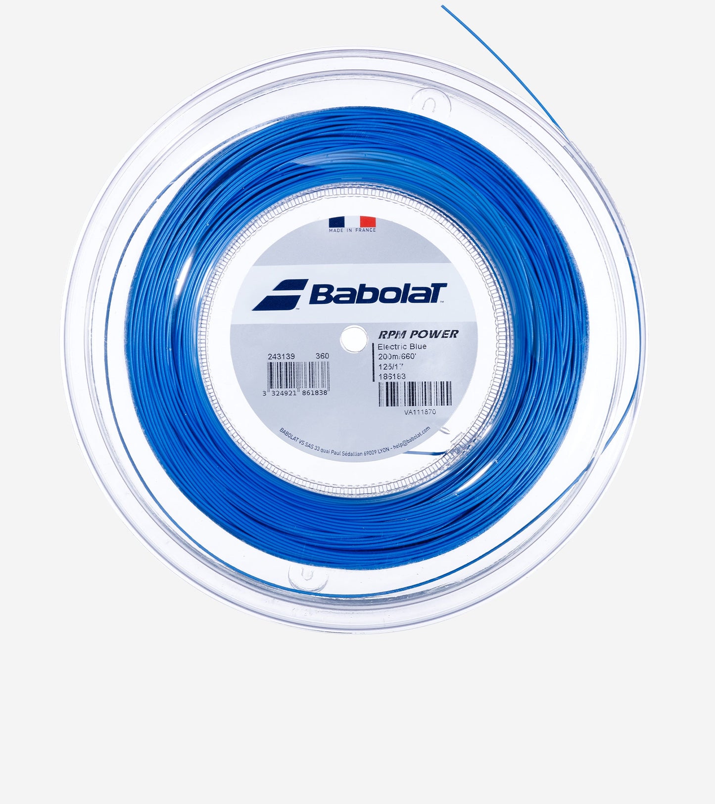 Струни для тенісної ракетки BABOLAT RPM POWER 200M бабіна 200м