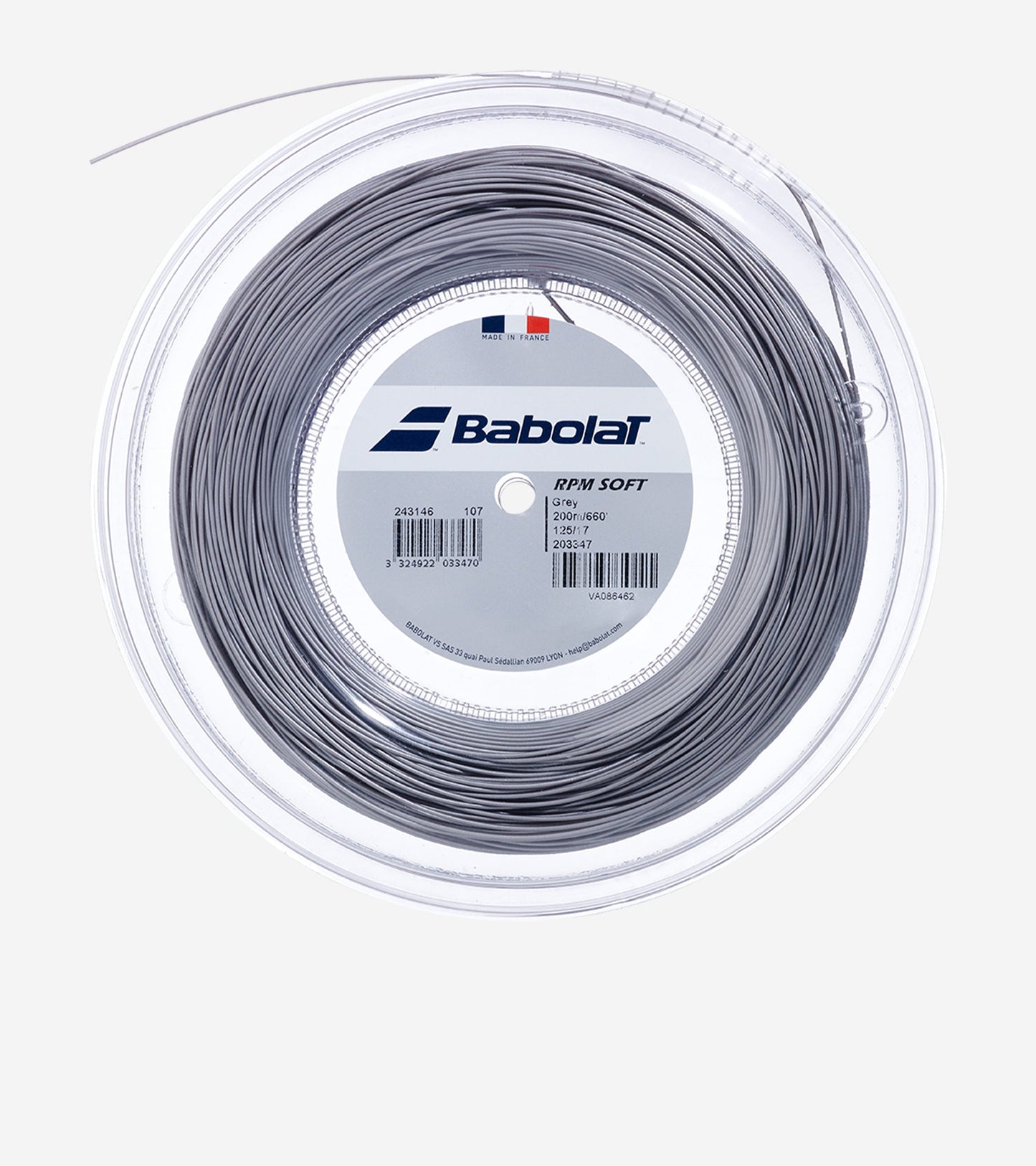 Струни для тенісної ракетки BABOLAT RPM SOFT 200M бабіна 200м