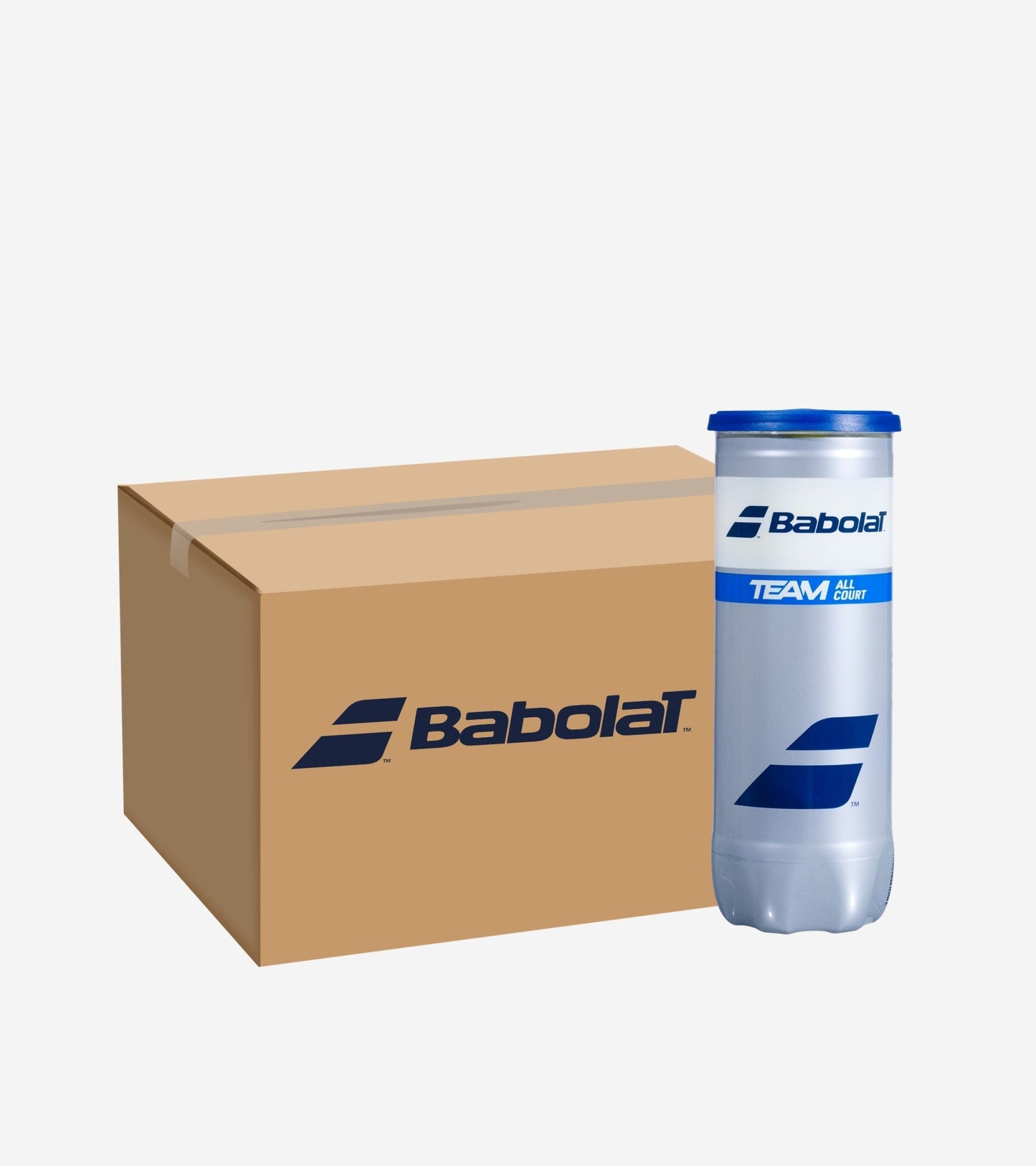 Ящик тенісних м’ячів BABOLAT TEAM ALL COURT X3 (24 банки по 3 м’ячі)