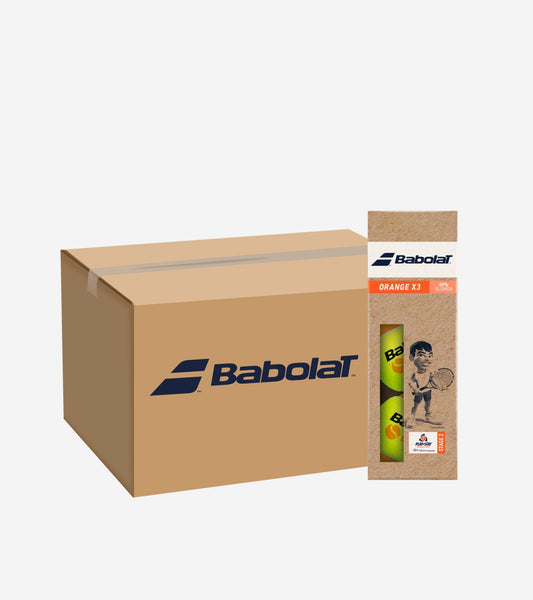 Ящик тенісних м’ячів BABOLAT ORANGE X3 (x24) (24 банки по 3 м’ячі)