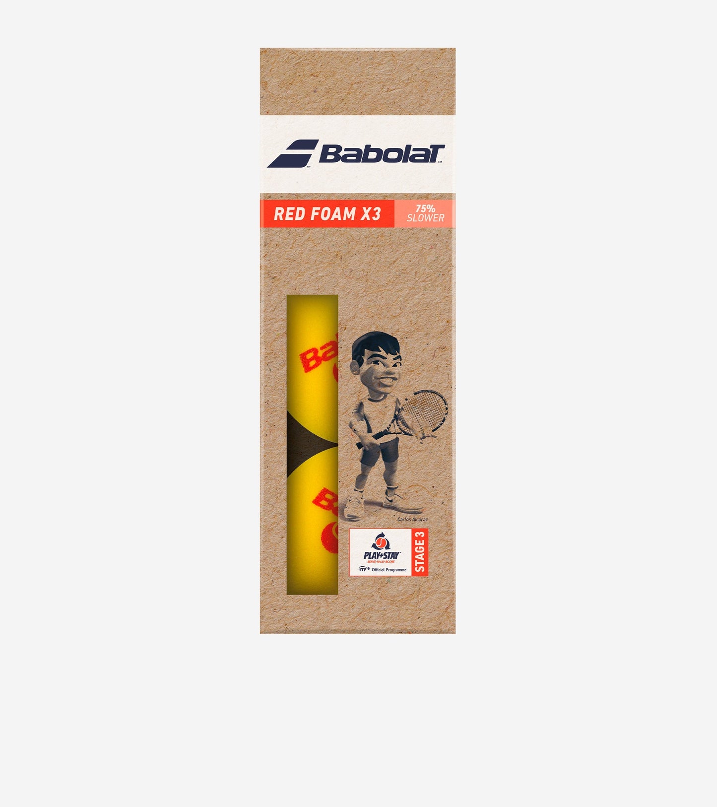 Тенісні м'ячі BABOLAT RED FOAM X3 (Упаковка 3 м’ячі)