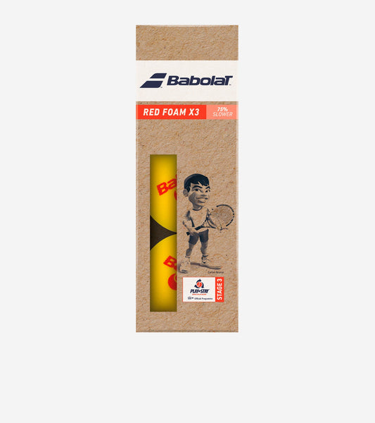 Тенісні м'ячі BABOLAT RED FOAM X3 (Упаковка 3 м’ячі)