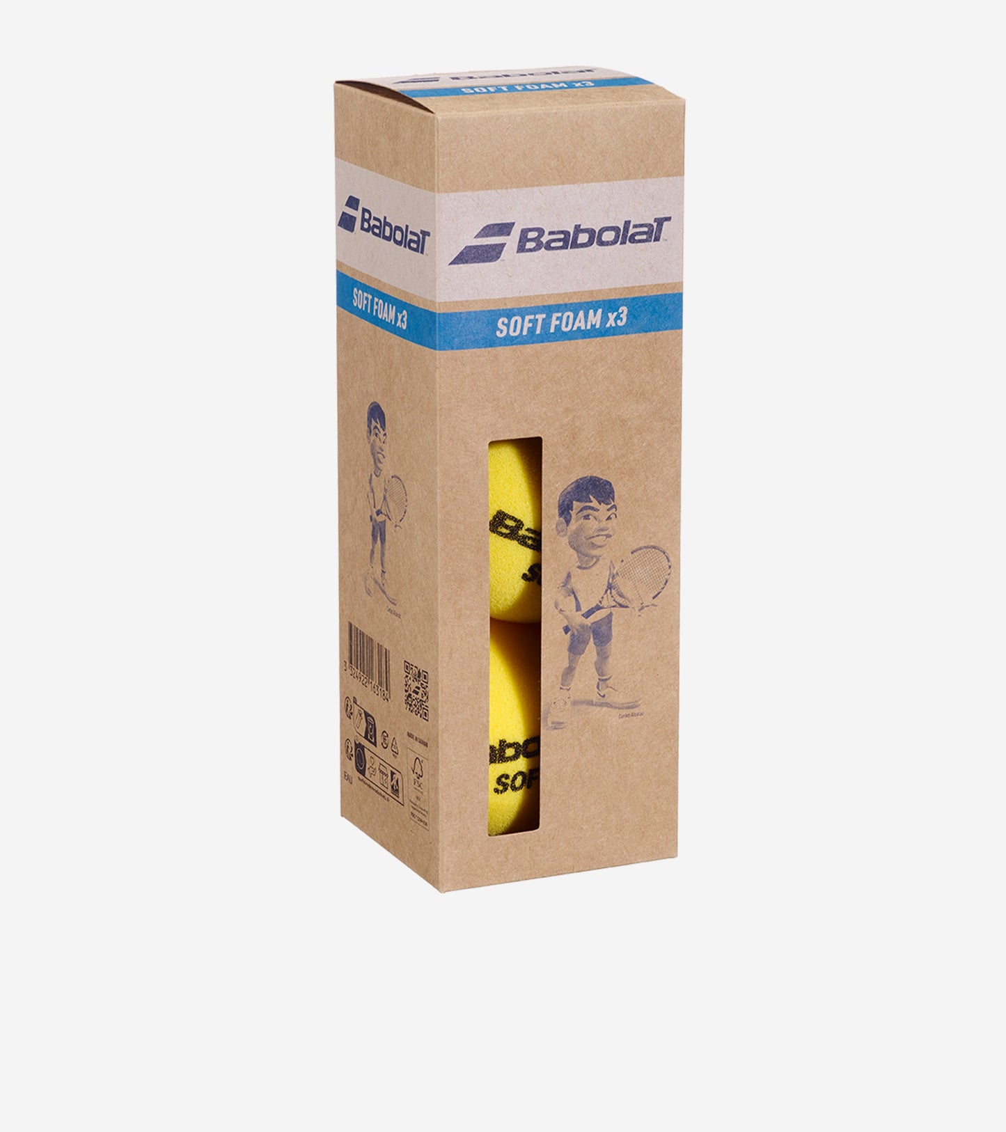 Ящик тенісних м’ячів BABOLAT SOFT FOAM X3 (x24) (24 упаковки по 3 м’ячі)