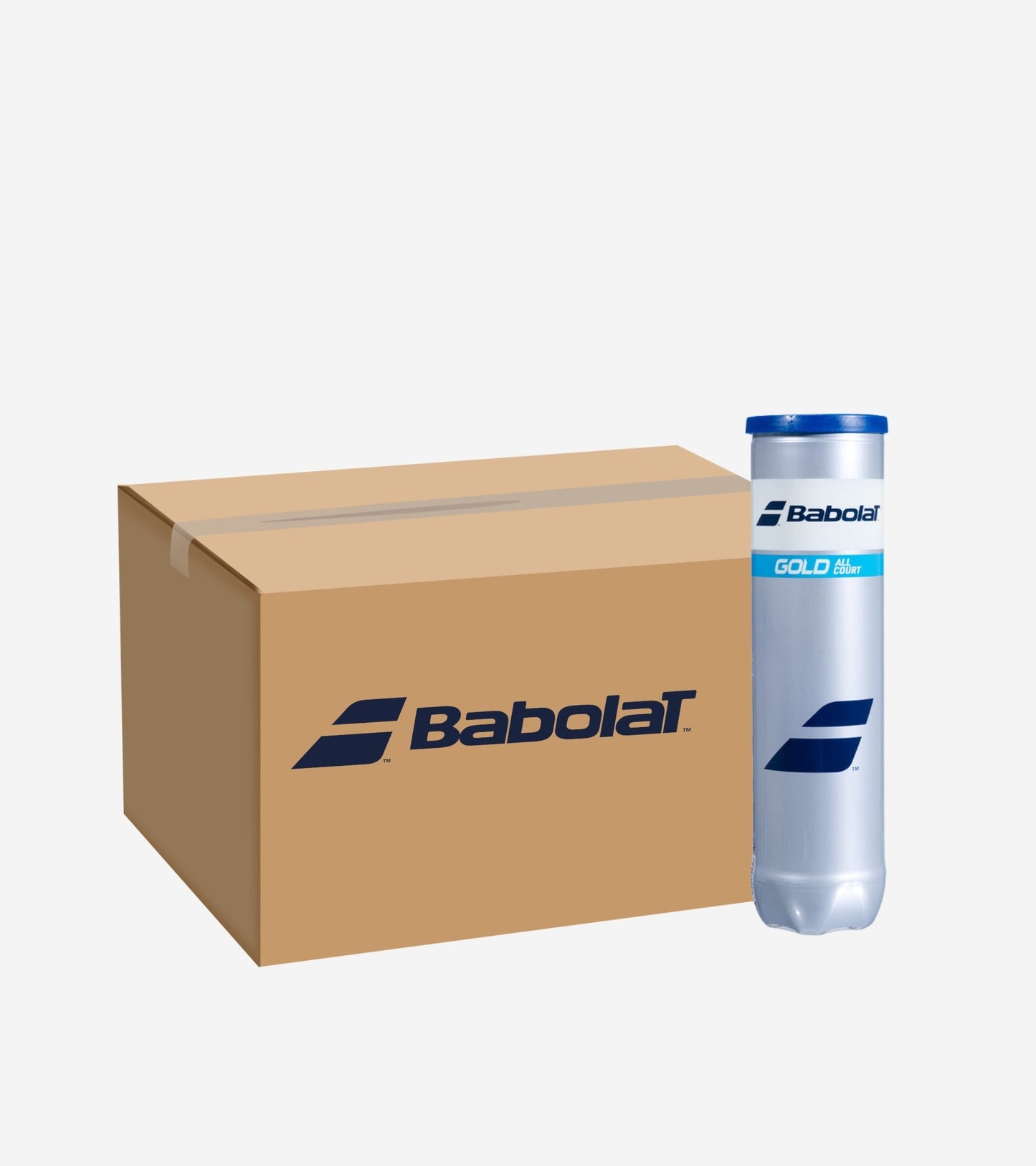 Ящик тенісних м’ячів BABOLAT GOLD ALL COURT X4 (18 банок по 4 м’ячі)