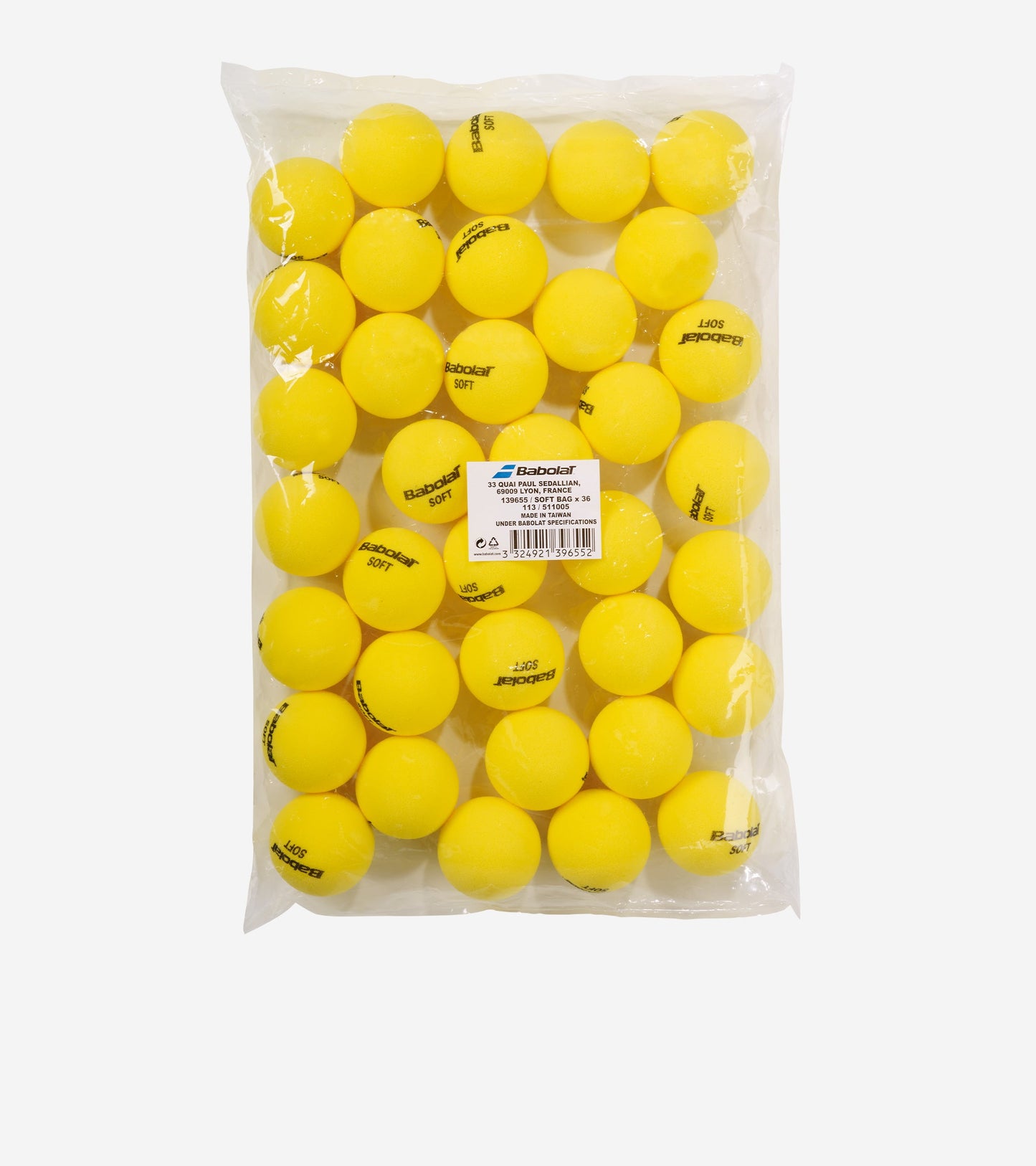 Тенісні м'ячі BABOLAT SOFT BAG X36 (Упаковка 36 м’ячів)