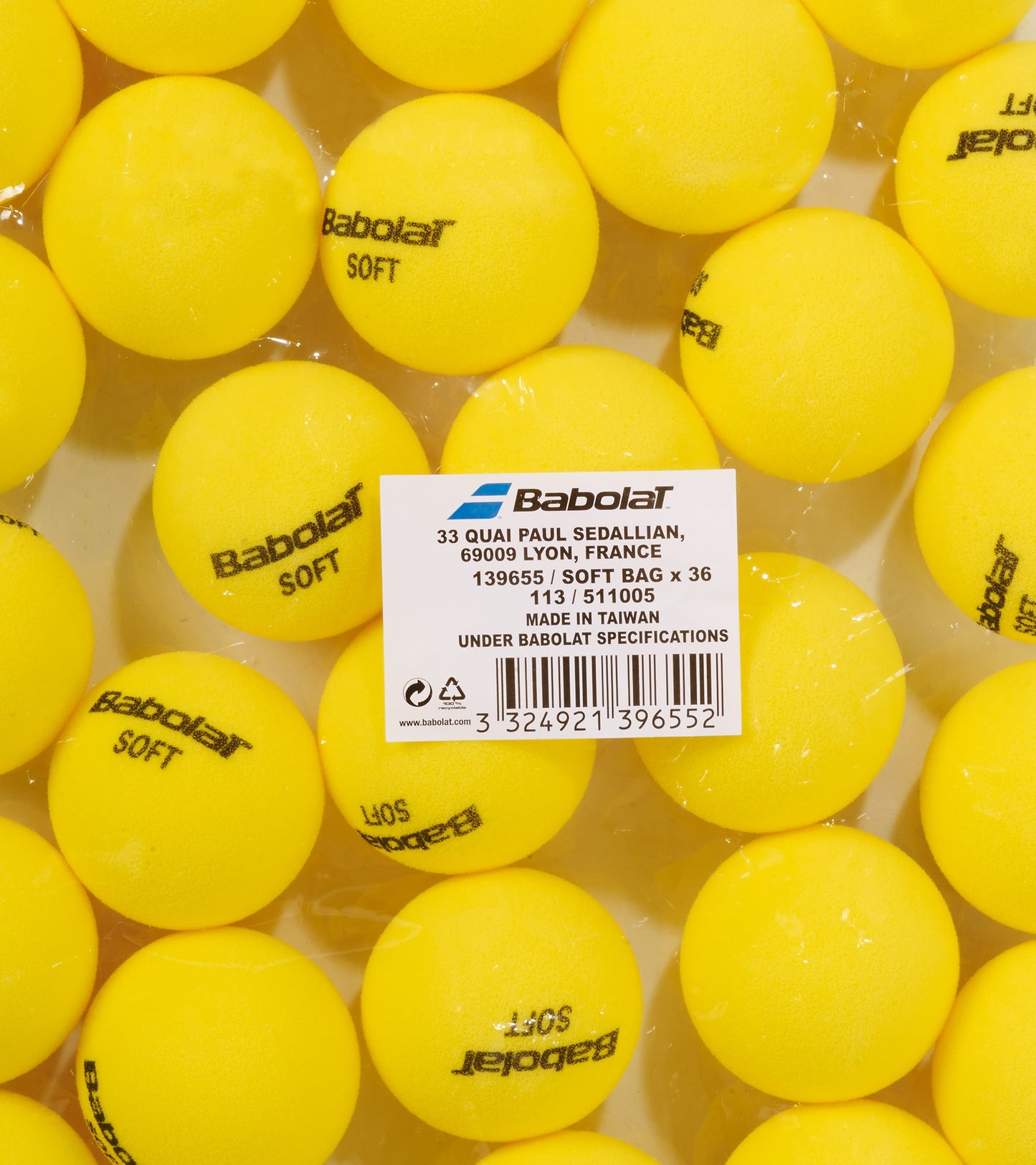 Тенісні м'ячі BABOLAT SOFT BAG X36 (Упаковка 36 м’ячів)