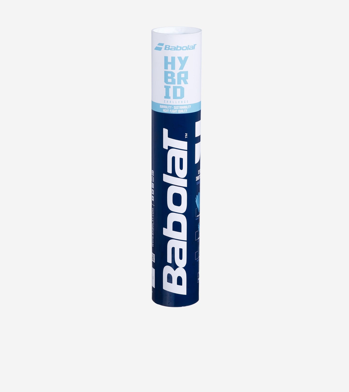 Волани перові/пластикові для бадмінтону BABOLAT HYBRID SHUTTLECOCK