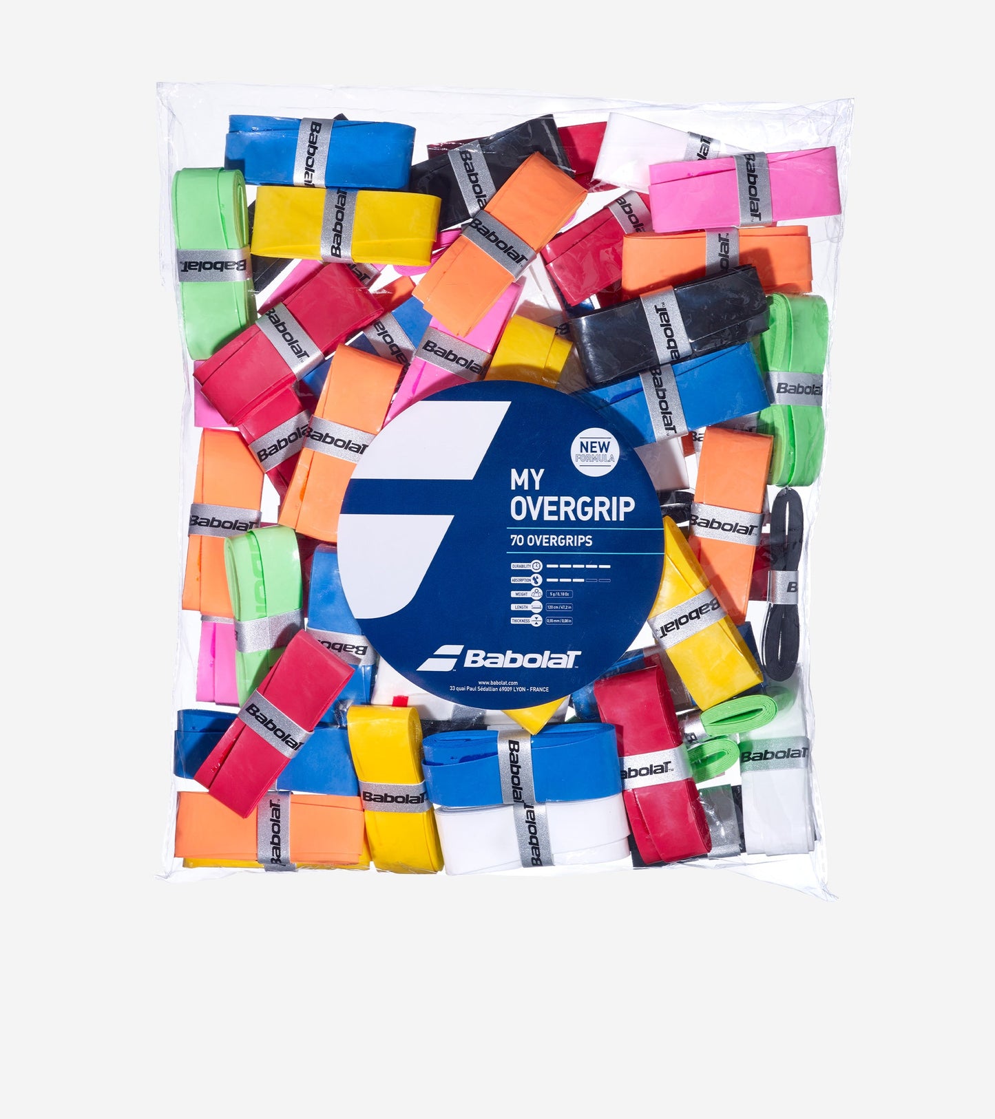 Намотка на тенісну ракетку BABOLAT (70шт) MY OVERGRIP REFILL X70