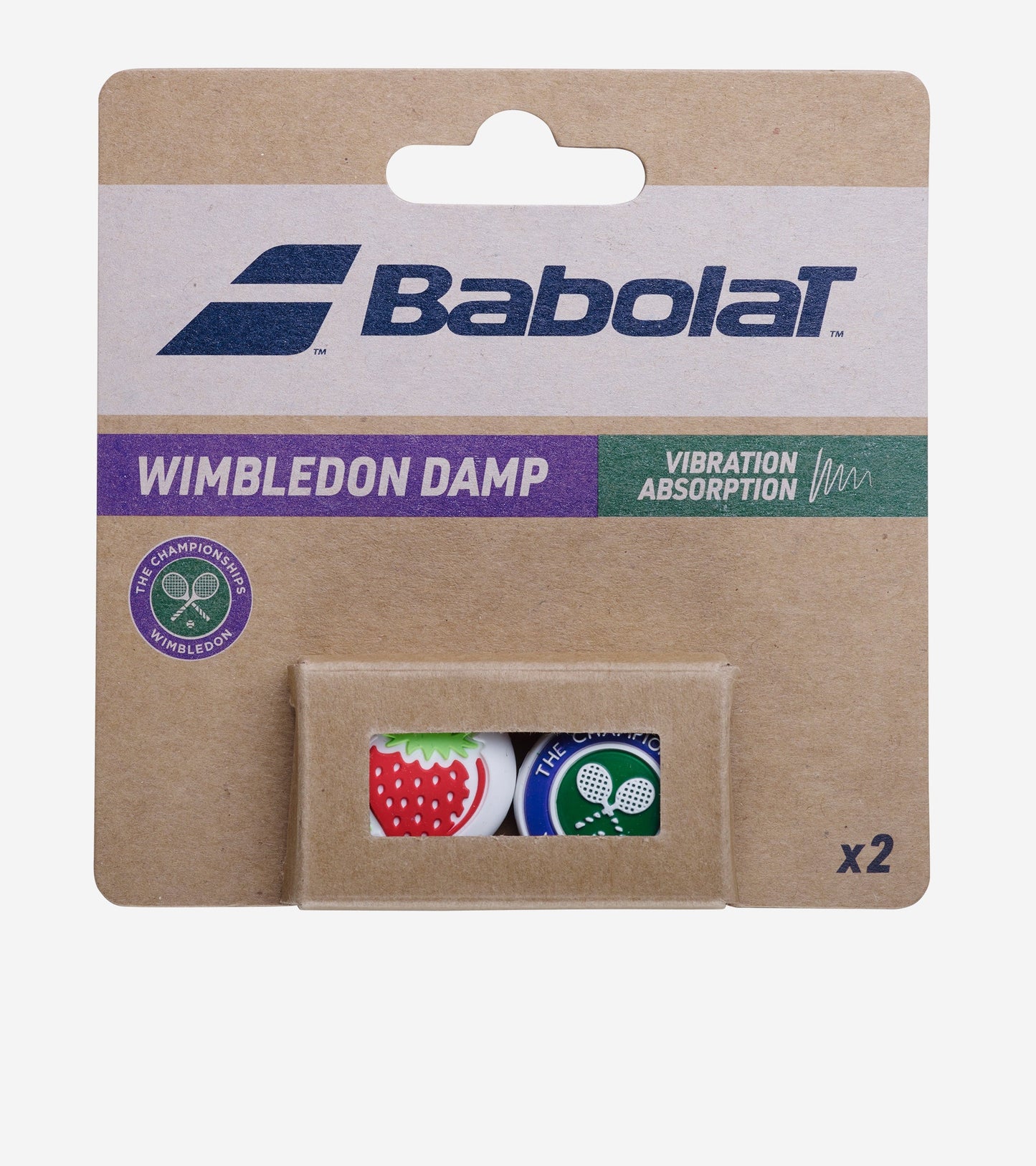 Віброгасник для тенісної ракетки BABOLAT WIMBLEDON DAMPENER X2