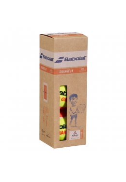 Тенісні м'ячі Babolat ORANGE X3 (x24) (Банка,3 штуки)