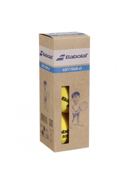 Тенісні м'ячі Babolat SOFT FOAM X3 (x24) (Банка,3 штуки)