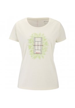 Футболка для тенісу жіноча Babolat EXERCISE MESSAGE TEE WOMEN